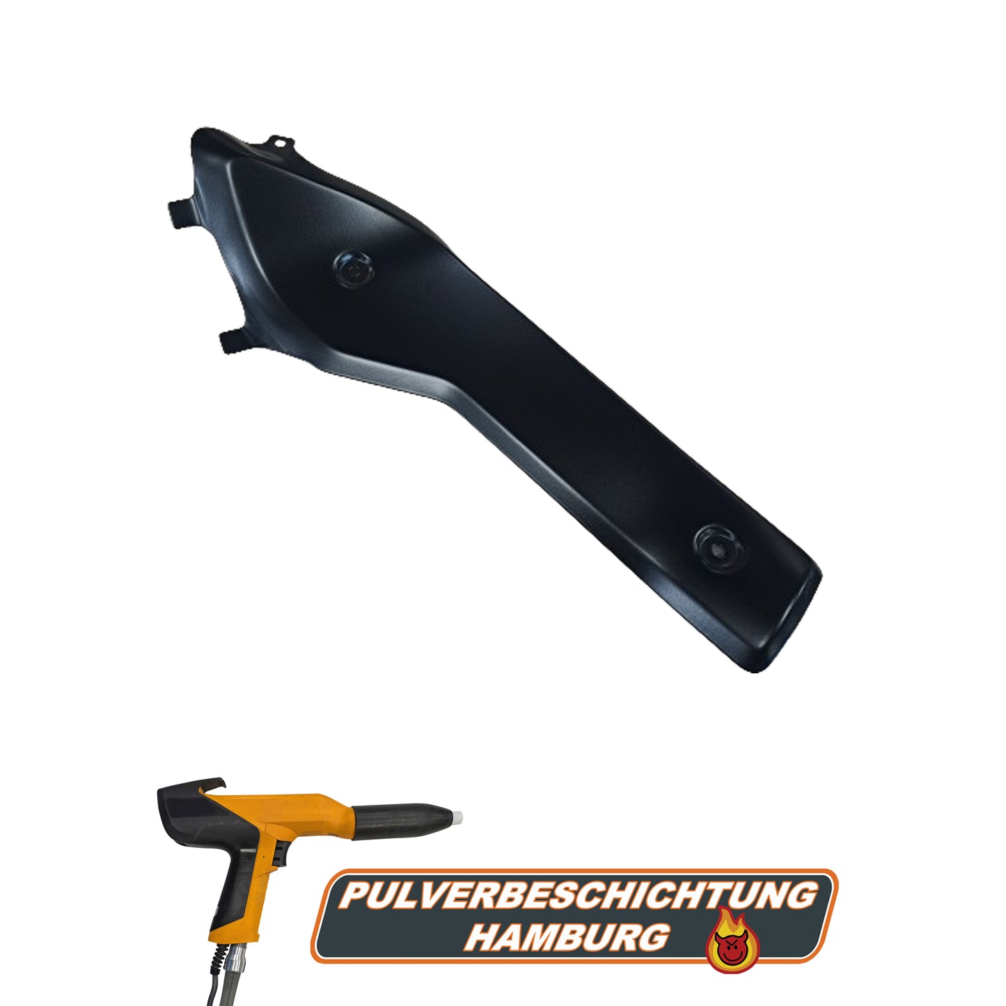 Abdeckblech Auspuff KTM Husqvarna Pulverbeschichtung