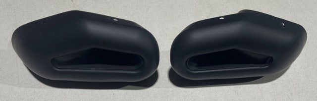 Auto Doppel-Auspuff Porsche GT3 Keramikbeschichtung Cerakote Schwarz matt (Doppel-Endrohr / Endkappe / Blende)