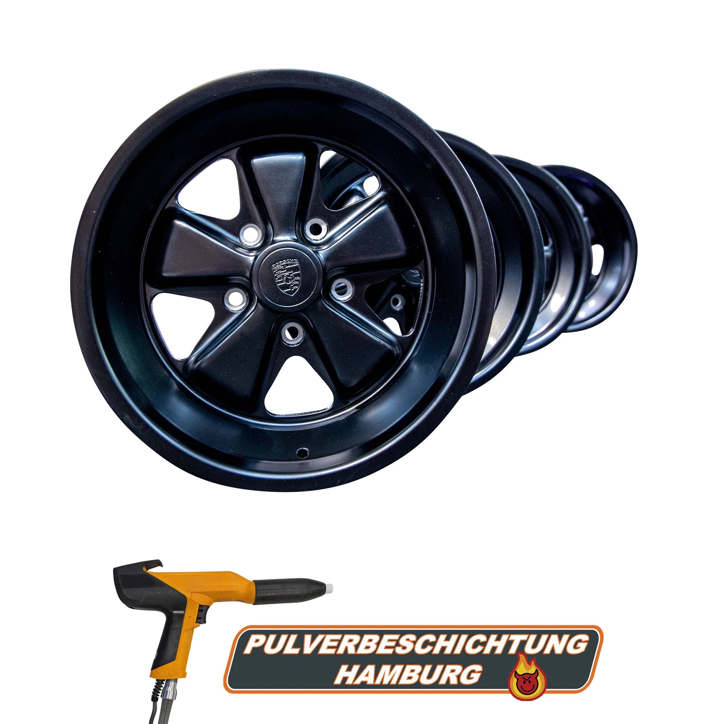 Car rims 15 inch powder coating