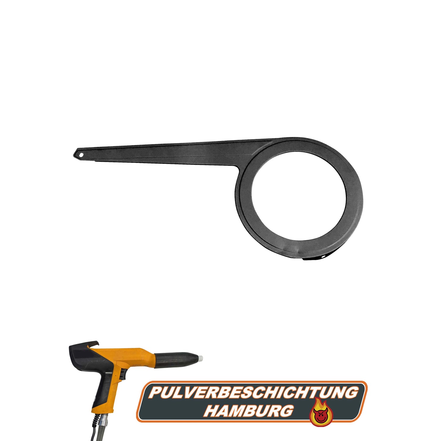 Bicycle chain guard powder coating