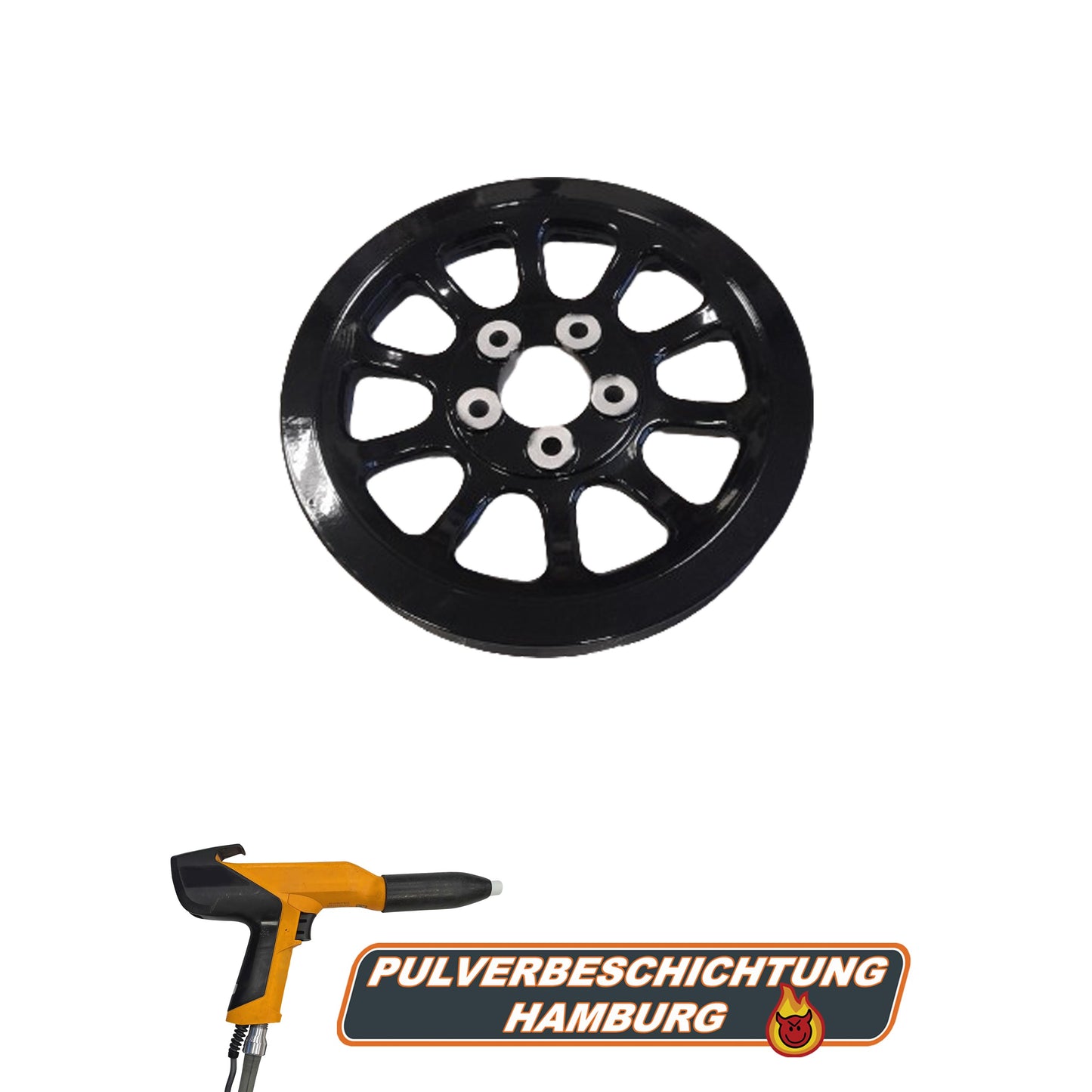 Harley Davidson Pulley Pulley Powder Coating