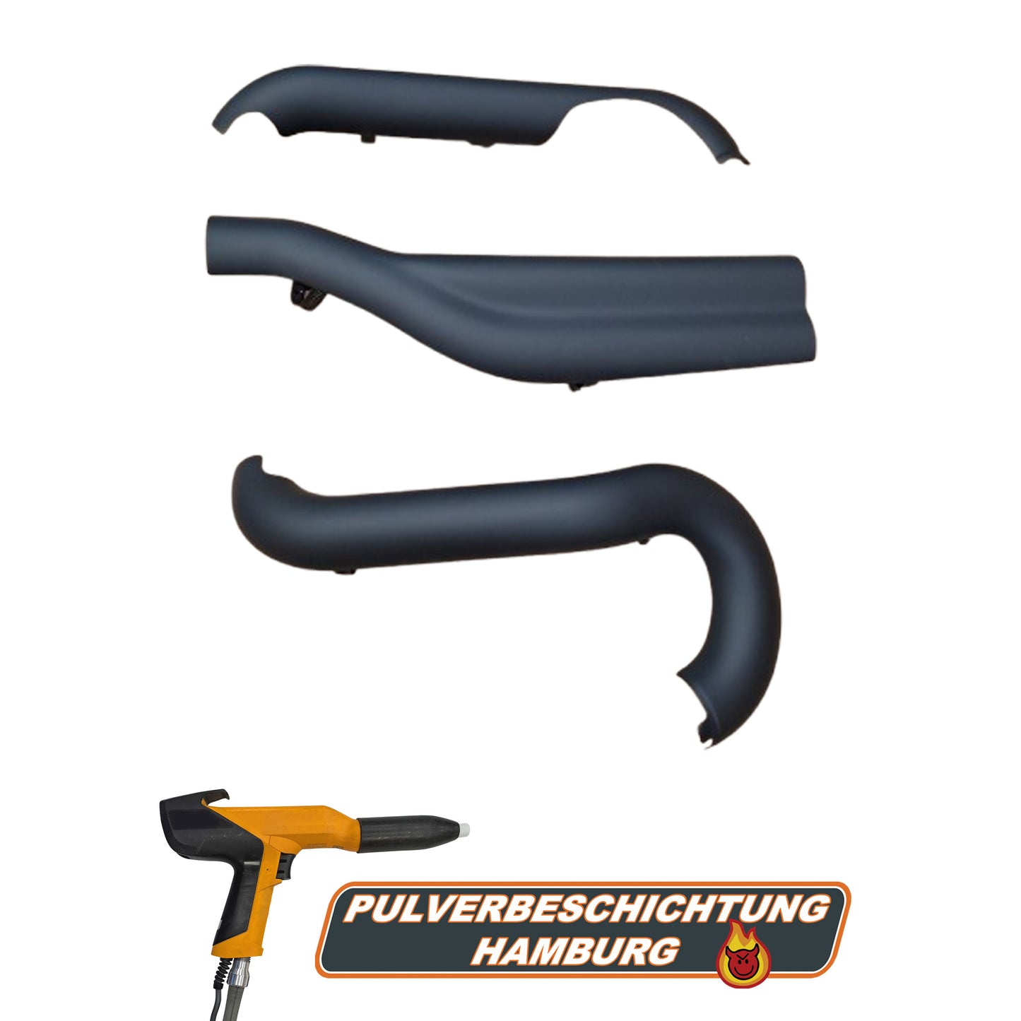 Keramikbeschichtung Cerakote 3x Harley Davidson Hitzeschutzbleche