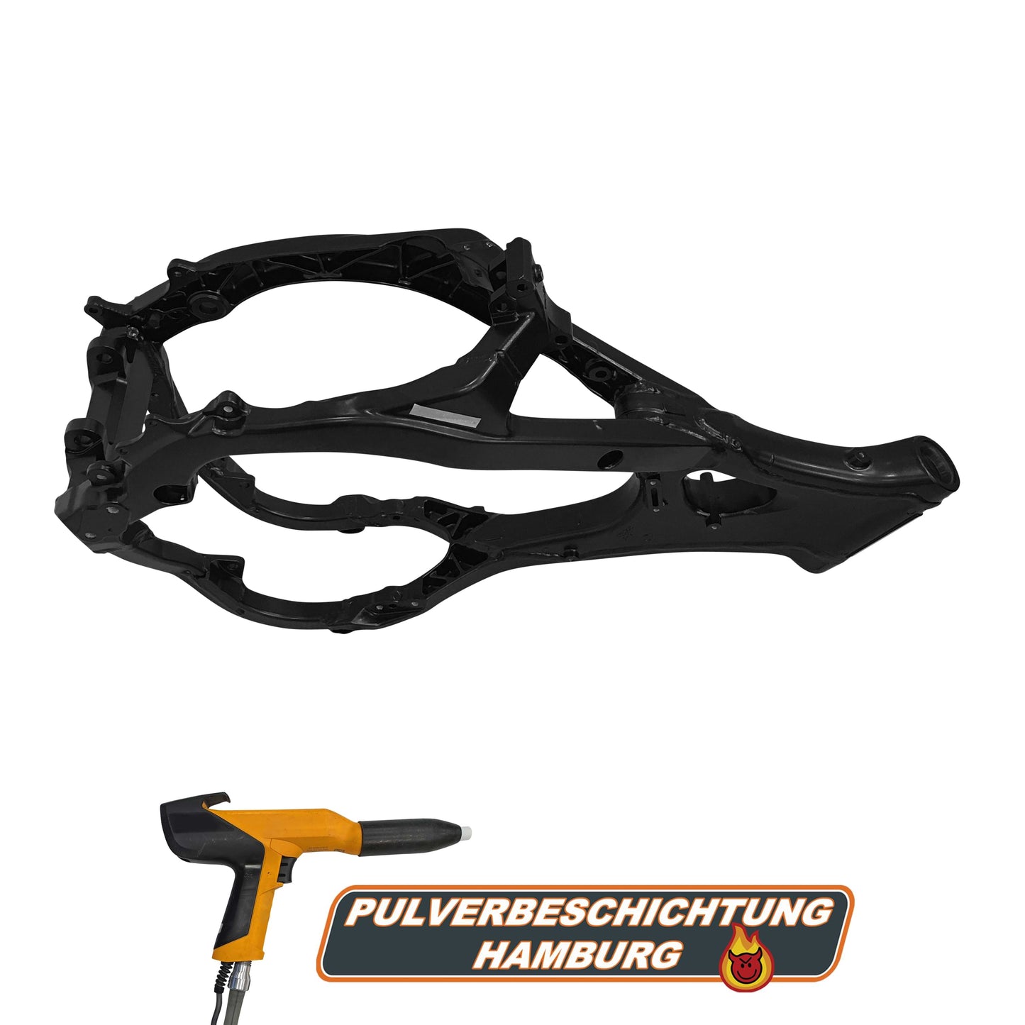 KTM Motorradrahmen Pulverbeschichtung