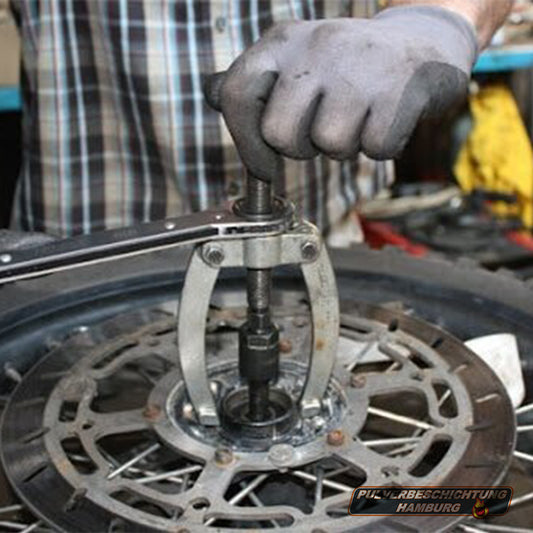 Motorrad / Supermoto Lager ziehen 1 Achse / 2 Lager Service