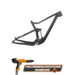 Full suspension bicycle frame powder coating, without fork