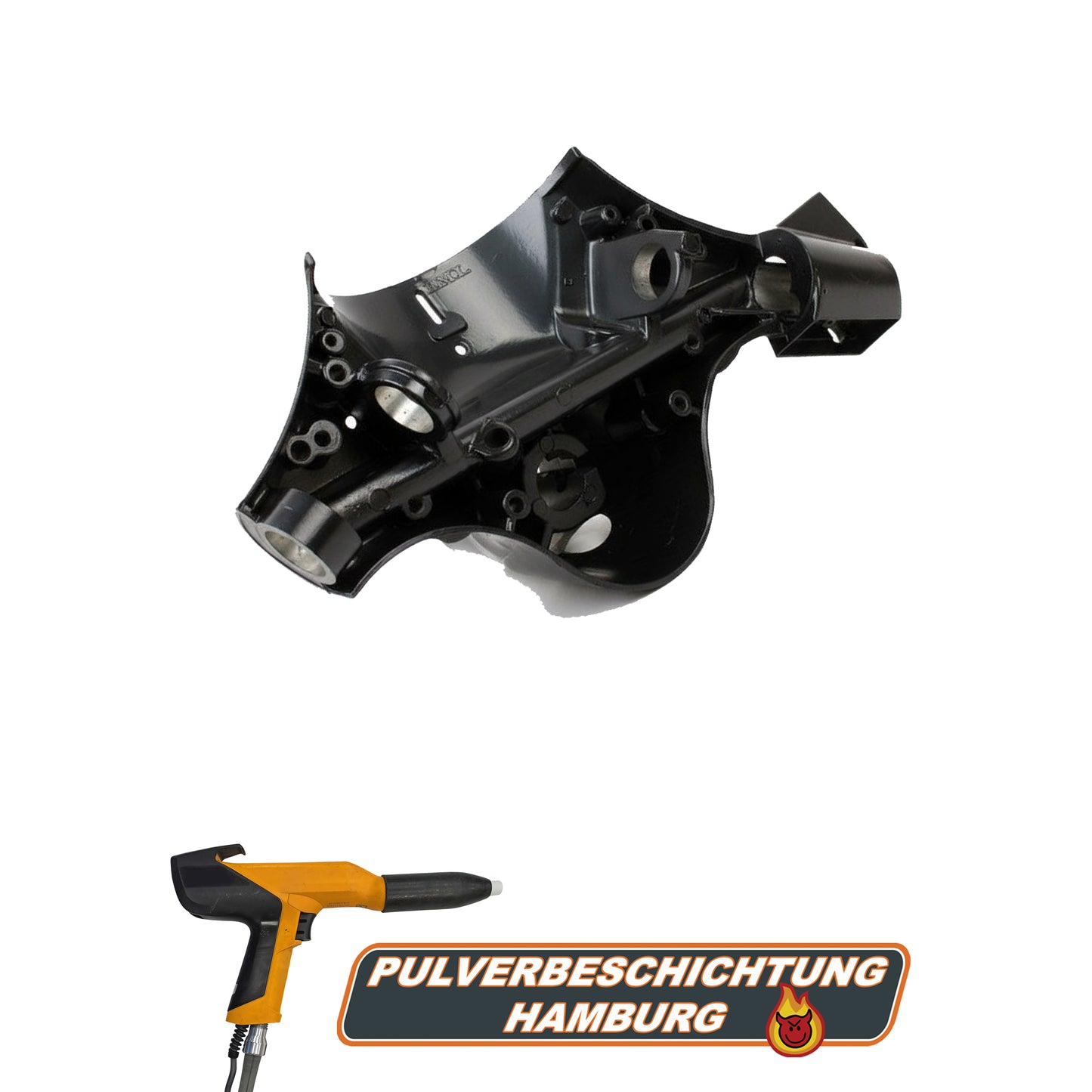 VESPA Lenkkopf (Unterteil) Guss Pulverbeschichtung